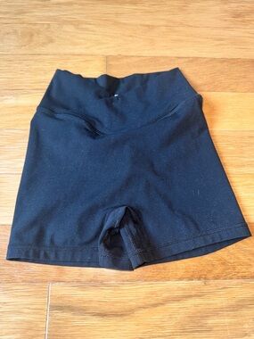 Til You Collapse Black Effortless Booty Scrunch Shorts